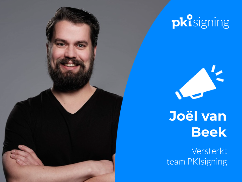 Joël van Beek versterkt team PKIsigning
