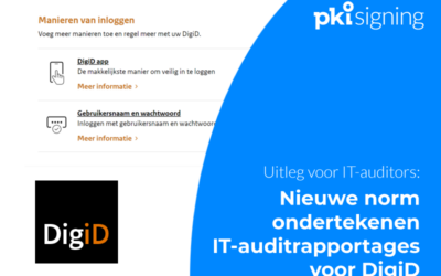 Uitgelegd:  nieuwe norm ondertekenen IT-auditrapportages voor DigiD