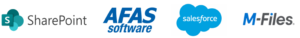 koppelingen en integraties afas sharepoint salesforce mfiles