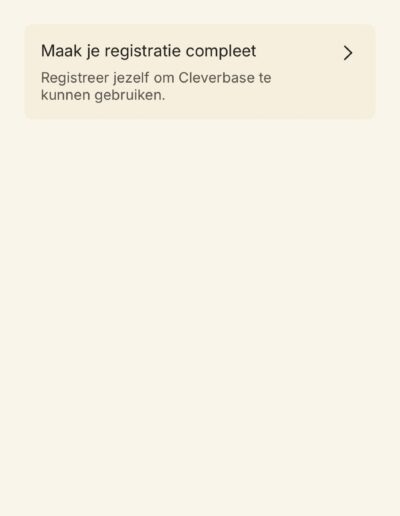 Stap 3 identiteitsverificatie via Cleverbase1