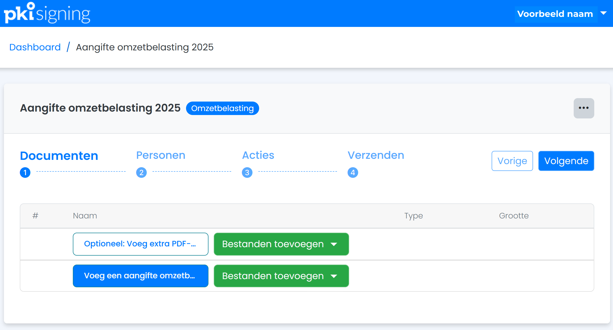 Aangifte omzetbelasting PKIsigning