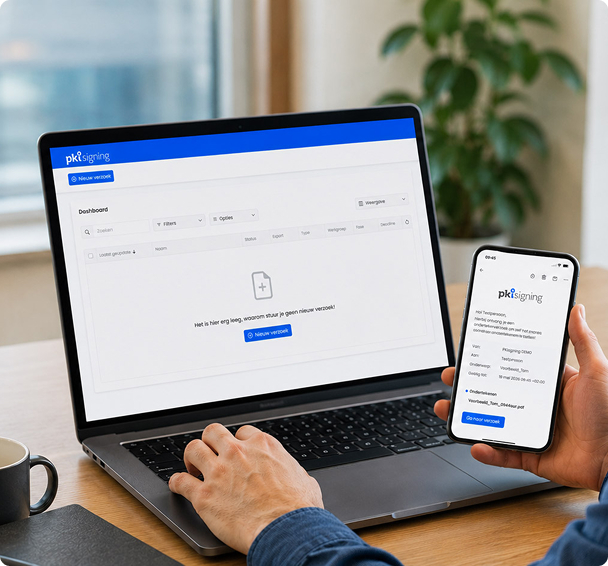 Contract digitaal ondertekenen met PKIsigning